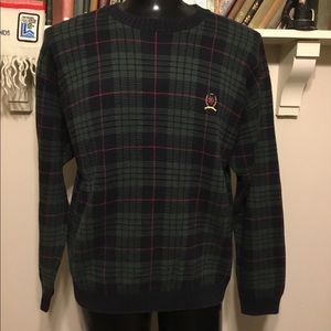 Tommy Hilfiger vintage plaid crew neck